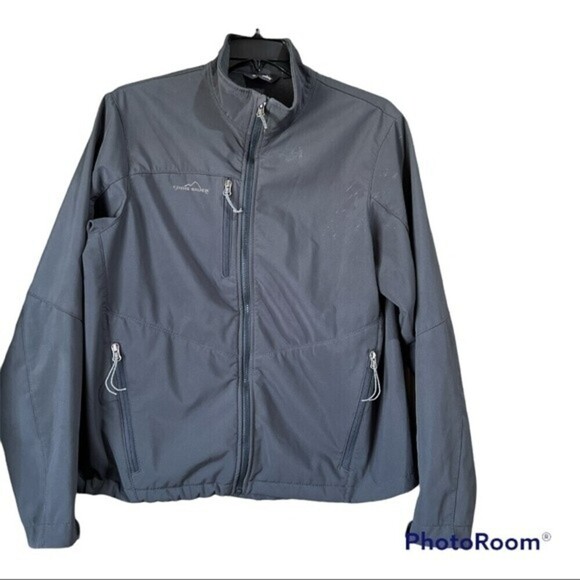 Eddie Bauer Jackets: Men's Waterproof Soft Shell Grey Jacket Men’s Size L - Picture 2 of 12
